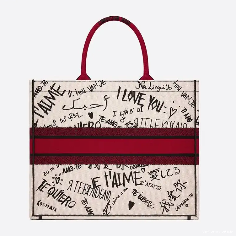 Cheap Canvas Blue Tote Dior Motif Book Dots 0422 Luxury